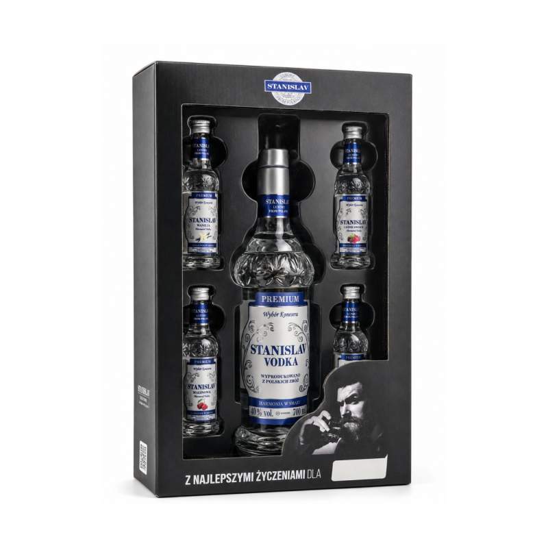 Wódka Stanislav Premium + 4 Miniaturki 40% 0,7l + 4 × 0,05l