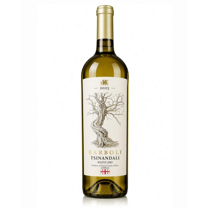 Wino Barboli Tsinandali białe wytrawne 0,75l 12%