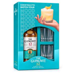Whisky The Glenlivet 12 YO + 2 szklanki 0,7 l 40% | 2K Galeria Alkoholi