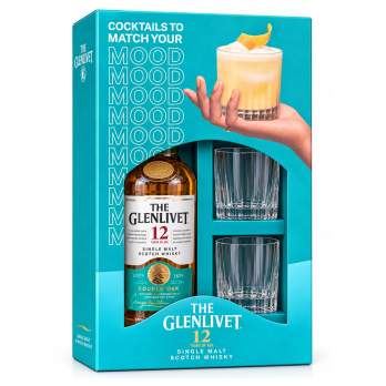 Whisky The Glenlivet 12 YO + 2 szklanki 0,7 l 40% | 2K Galeria Alkoholi