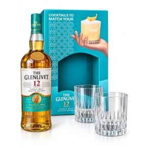Whisky The Glenlivet 12 YO + 2 szklanki 0,7 l 40%