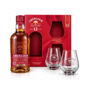 Whisky Aberlour 12 YO 0,7 l 40% + 2 szklanki | Single Malt | 2K Galeria Alkoholi