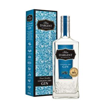 Bleu d’Argent London Dry Gin 40% 0,7l w Etui