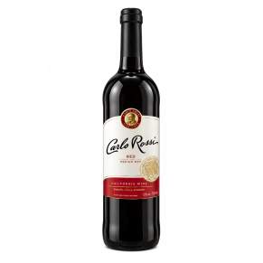Wino Carlo Rossi California Red 0,75 l 12% – czerwone wino półwytrawne