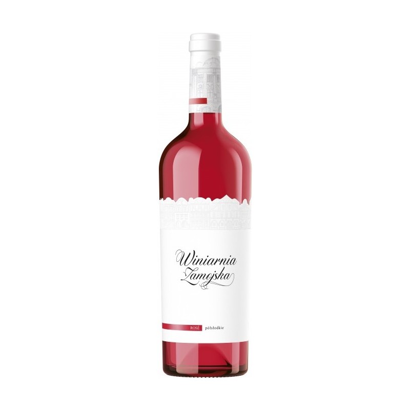 Wino Winiarnia Zamojska Rose Półsłodkie 0,75l 9% Wino Winiarnia Zamojska Rose Półsłodkie 0,75l 9%