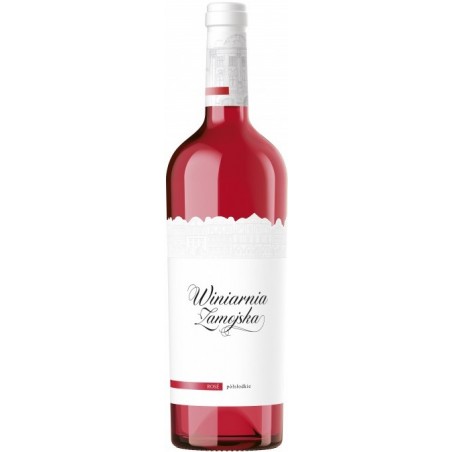 Wino Winiarnia Zamojska Rosé Półsłodkie 0,75 l 9% – lekkie polskie wino różowe