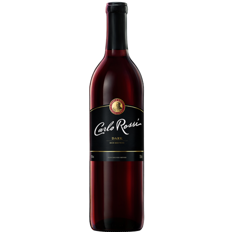 Wino Carlo Rossi Dark 0,75 l 12% – czerwone wino półsłodkie