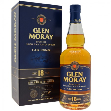 Whisky Glen Moray 18-letnia 0,7 l – szkocka whisky single malt Speyside