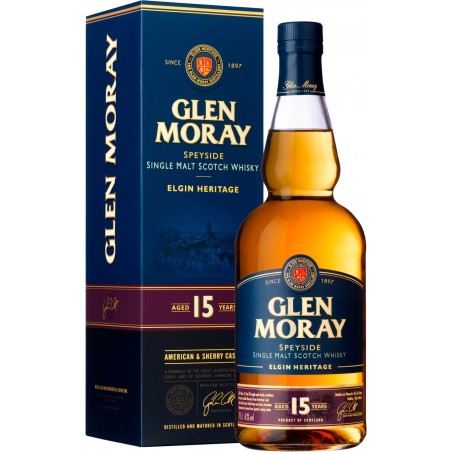 Whisky Glen Moray 15-letnia 0,7 l – szkocka whisky single malt Speyside